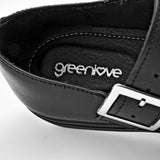 Zapato casual de piel para Mujer Green Love