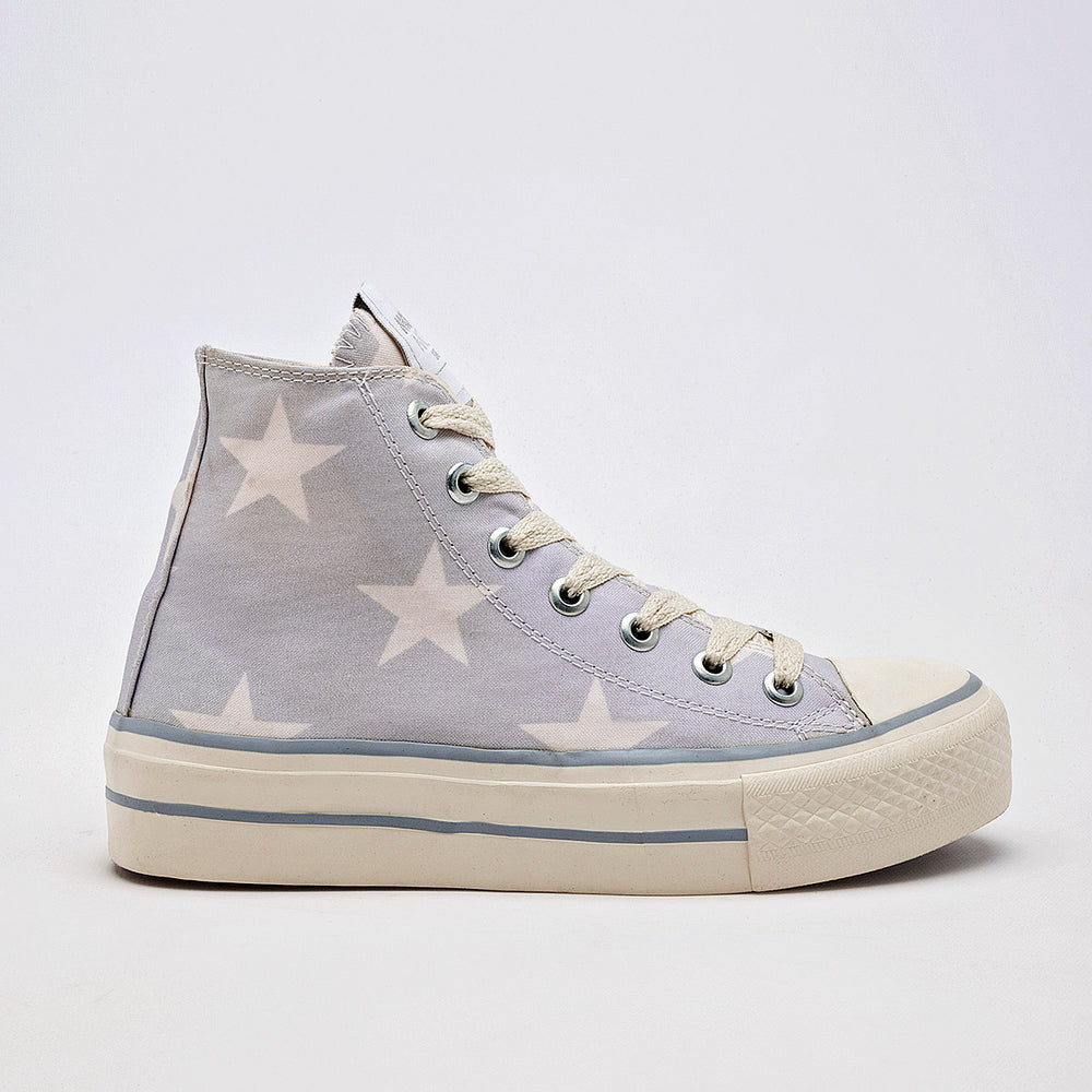 Pakar.com | Moramora Tenis urbano para mujer  color azul con estrellas blancas | Tienda online