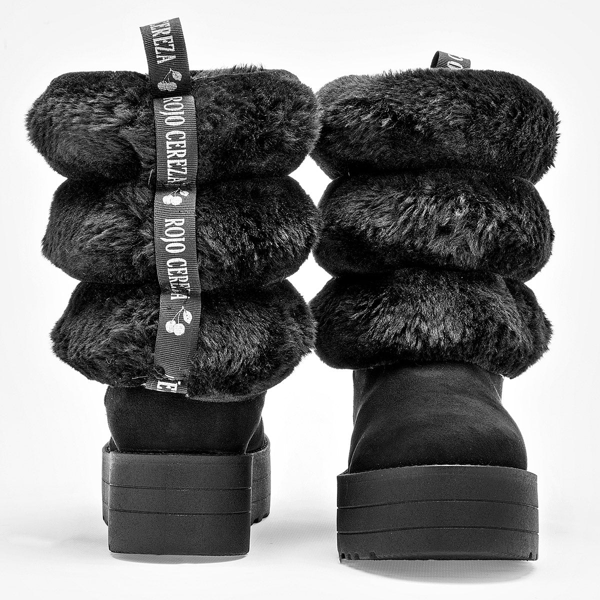 Bota invernal para Mujer Rojo Cereza