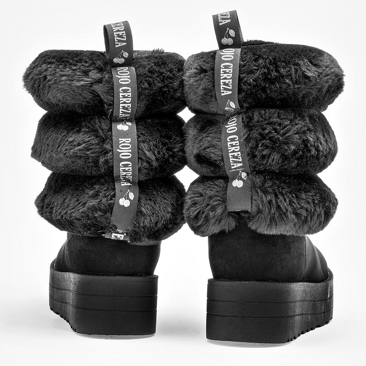 Bota invernal para Mujer Rojo Cereza