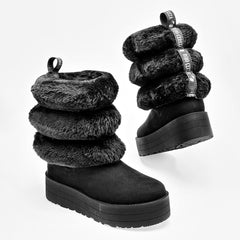 Bota invernal para Mujer Rojo Cereza