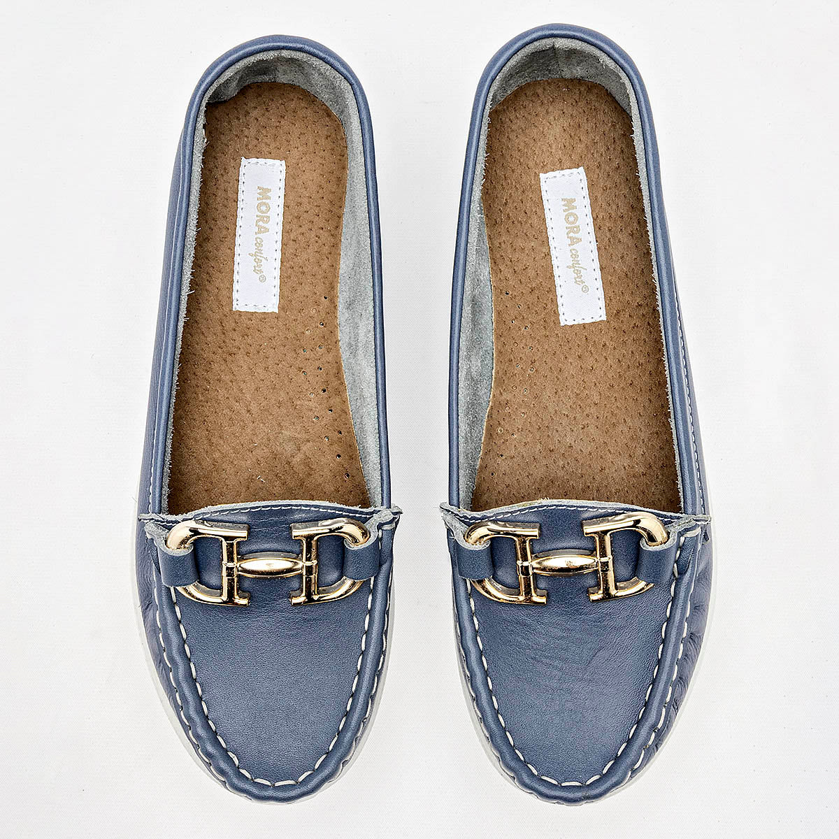 Mocasín de piel para Mujer Mora Confort