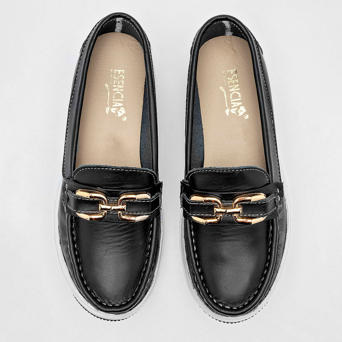 Zapato Mocasín de piel para Mujer Emanuel Romero