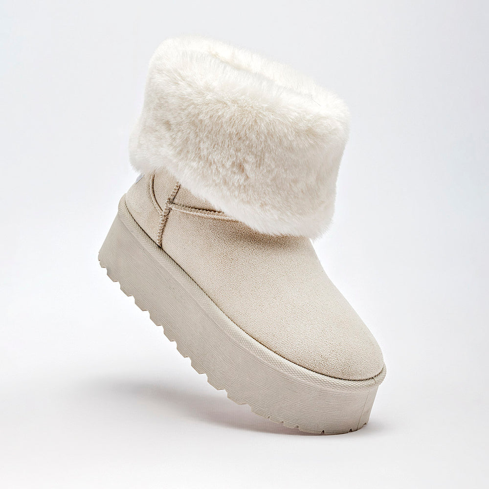 Moramora Bota con peluche para mujer