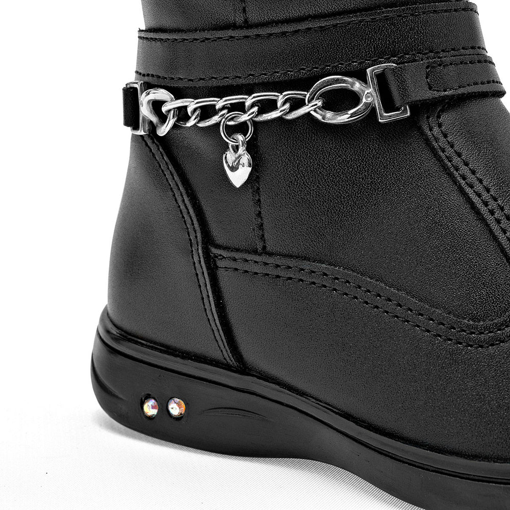 Bota para niña color negro Yuyin   |  Pakar.com