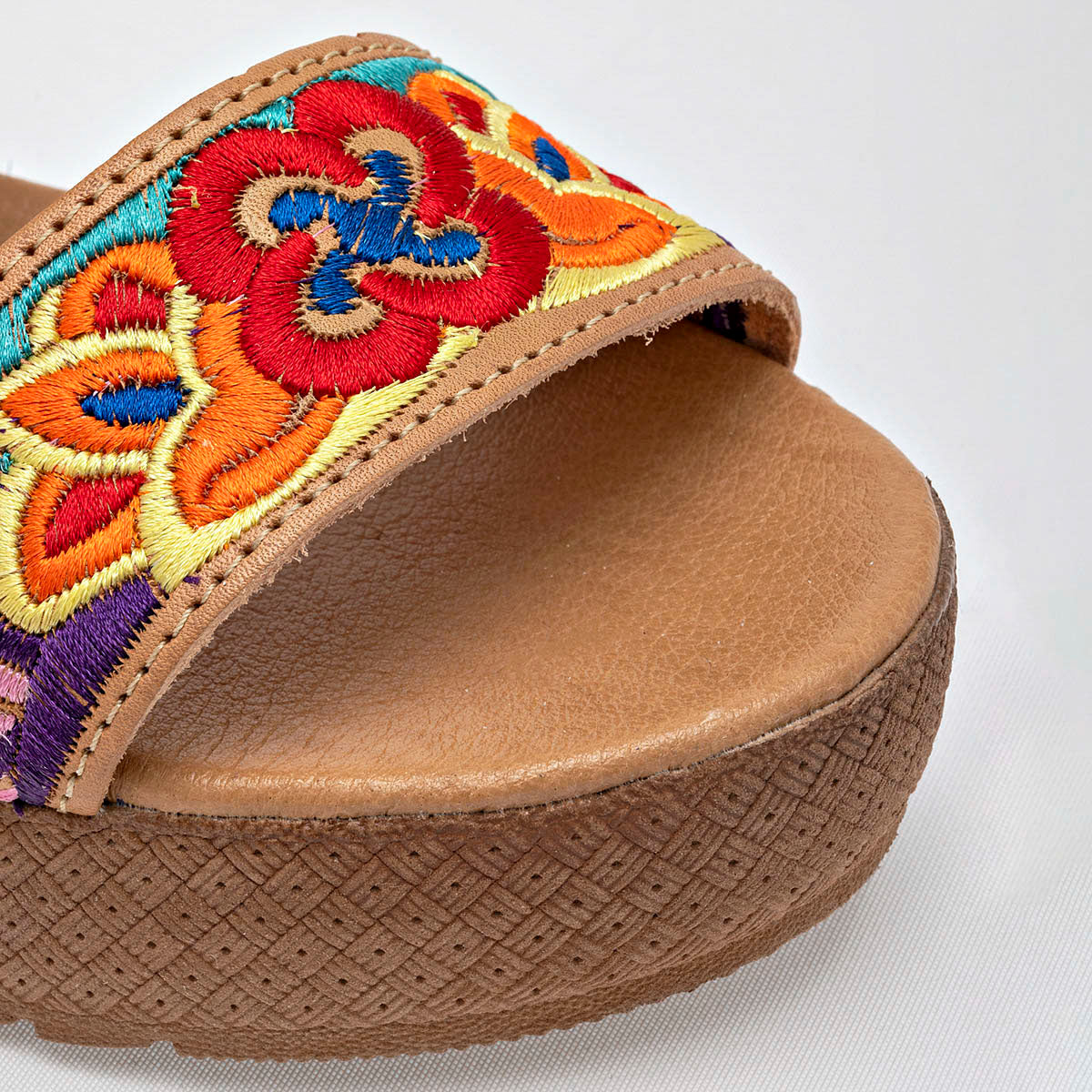 Sandalia de piel para Mujer Mora Tierra