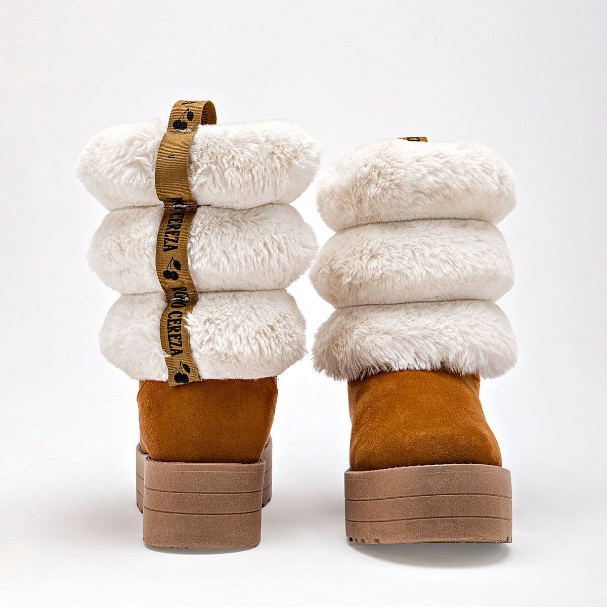 Bota invernal para Mujer Rojo Cereza