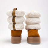 Bota invernal para Mujer Rojo Cereza