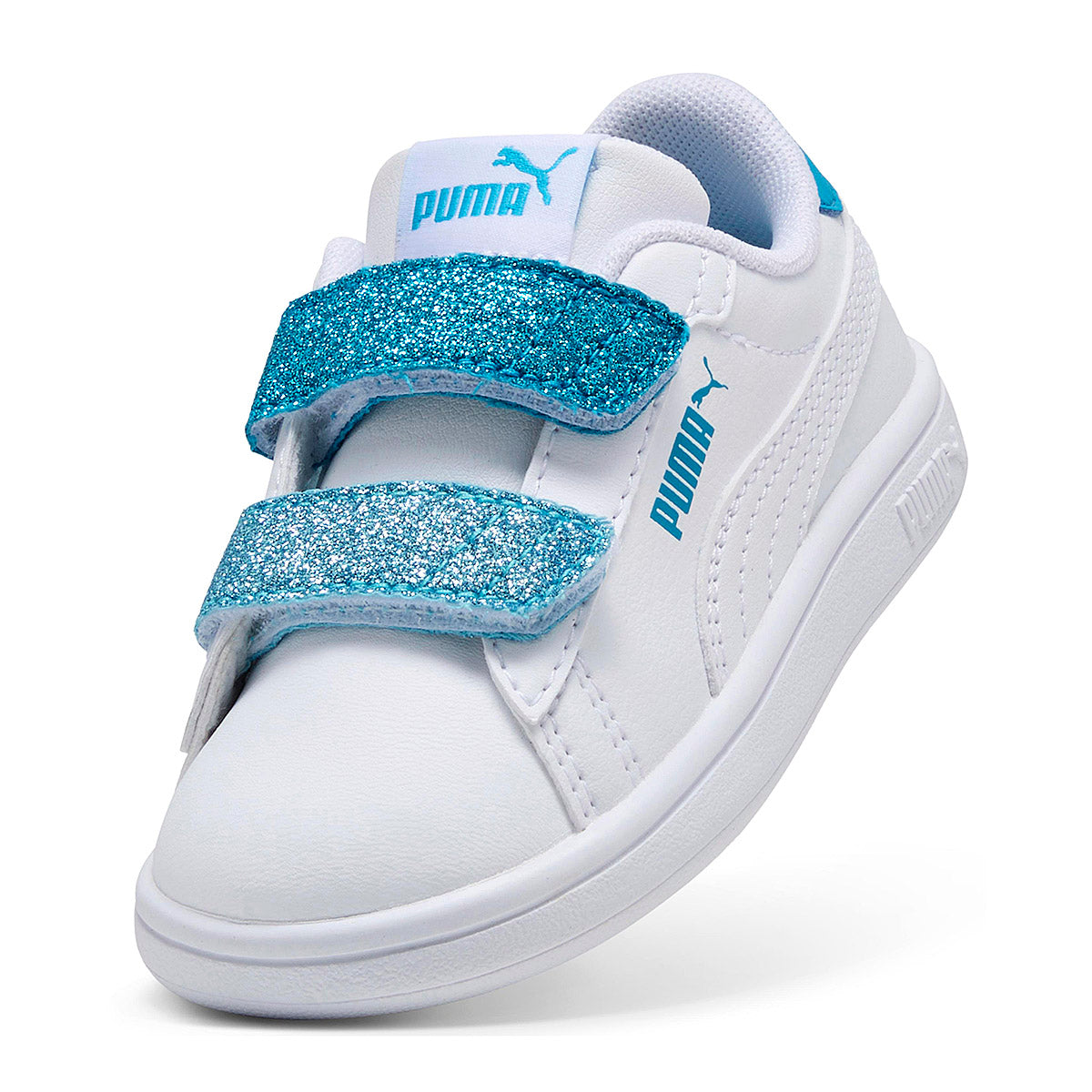 Puma Puma Smash 3.0 L Glitter Velcro V Inf Tenis para bebé niña