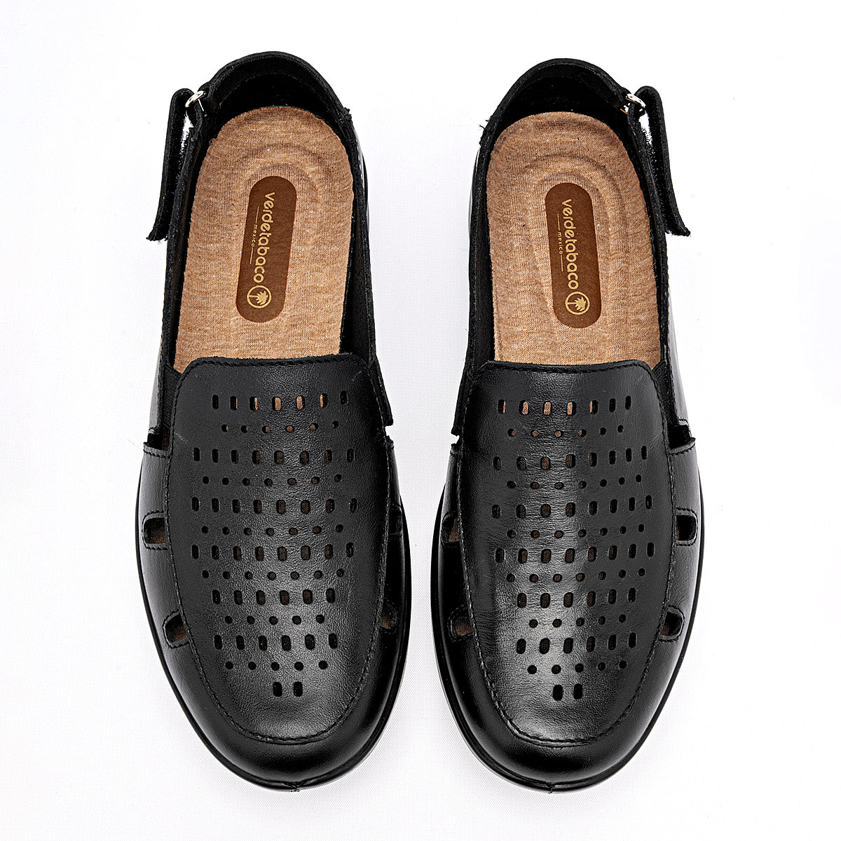 Zapato confort Verde Tabaco para Mujer