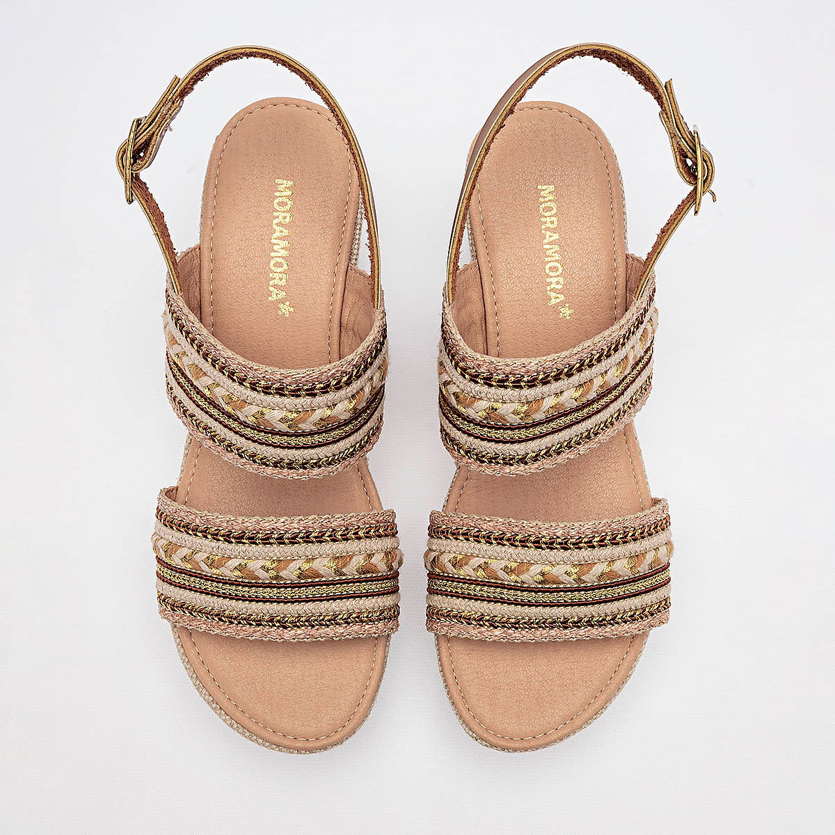 Sandalia con cuña Moramora para Mujer