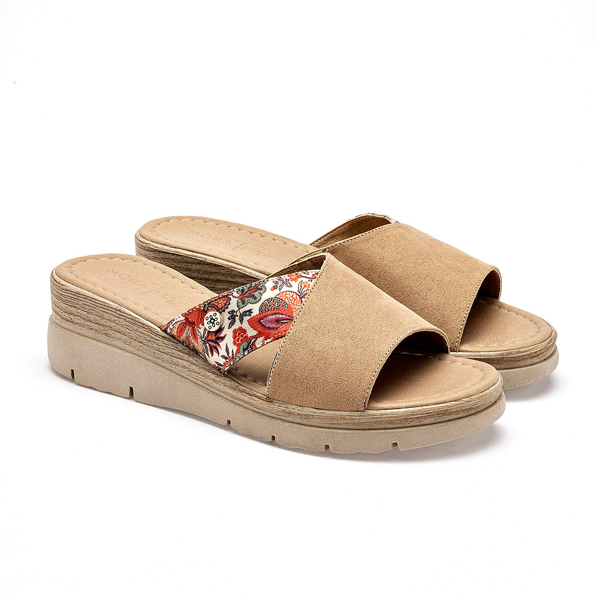 Sandalia con cuña Mora Tierra para Mujer