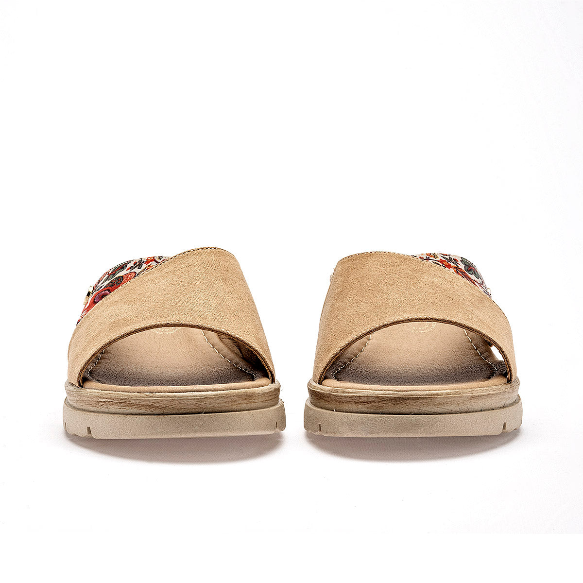 Sandalia con cuña Mora Tierra para Mujer
