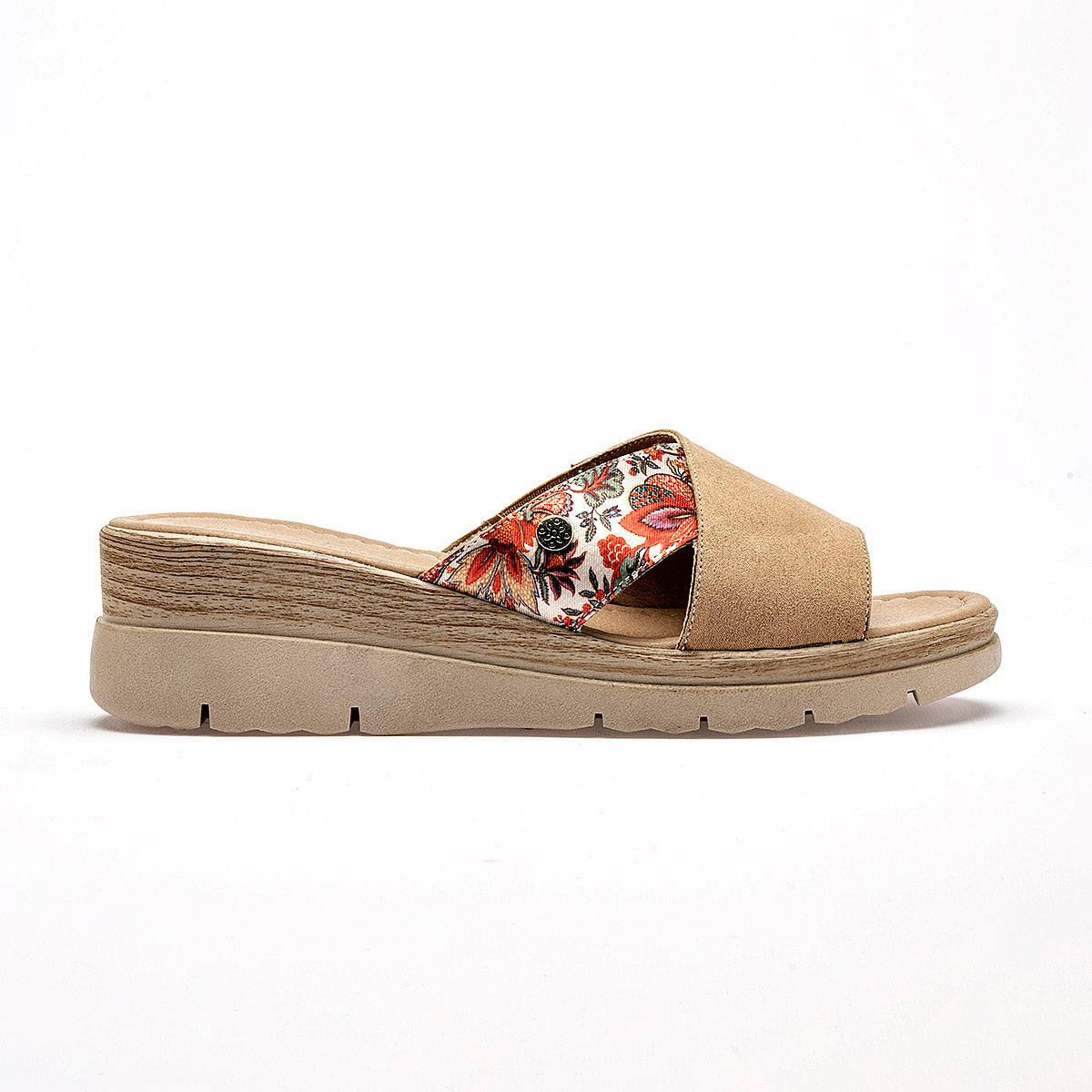 Sandalia con cuña Mora Tierra para Mujer