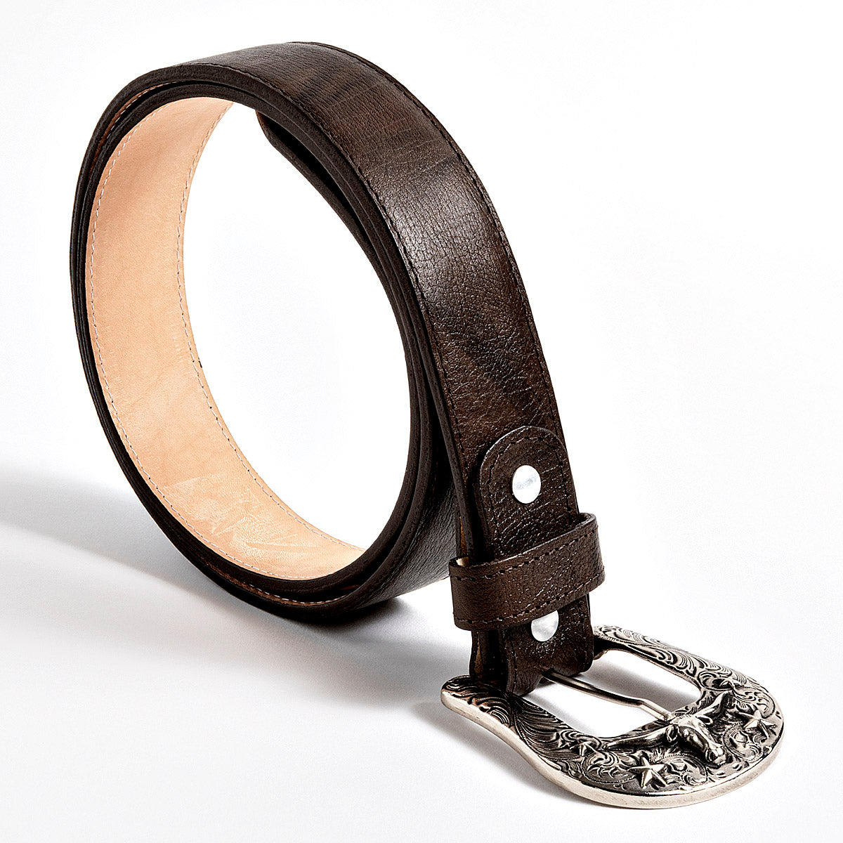 Cinturón de piel Paladin para Hombre