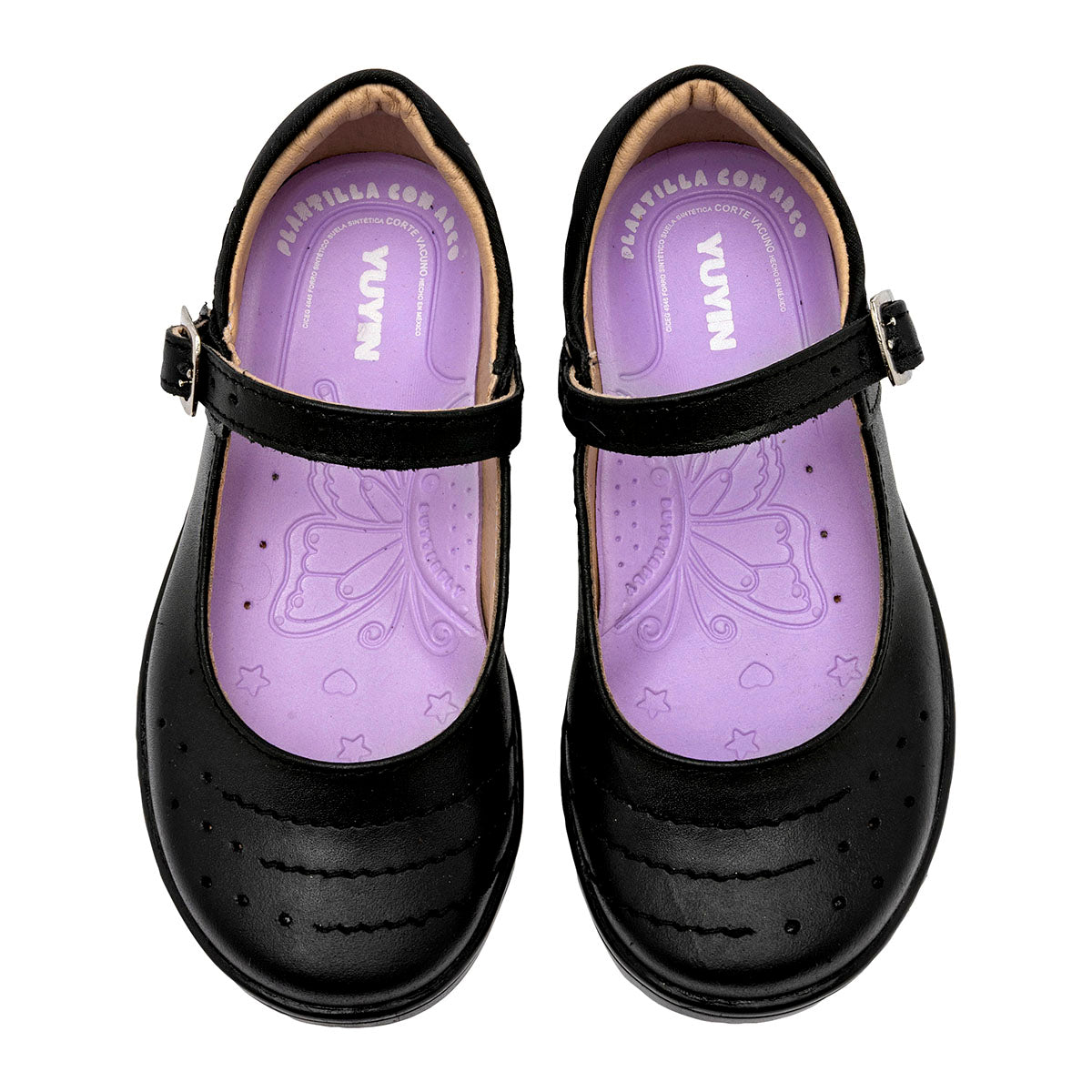 Zapato escolar de piel Yuyin para Niña