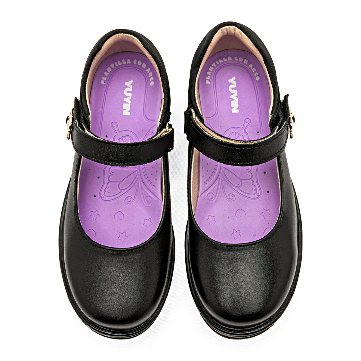 Zapato escolar de piel Yuyin para Niña