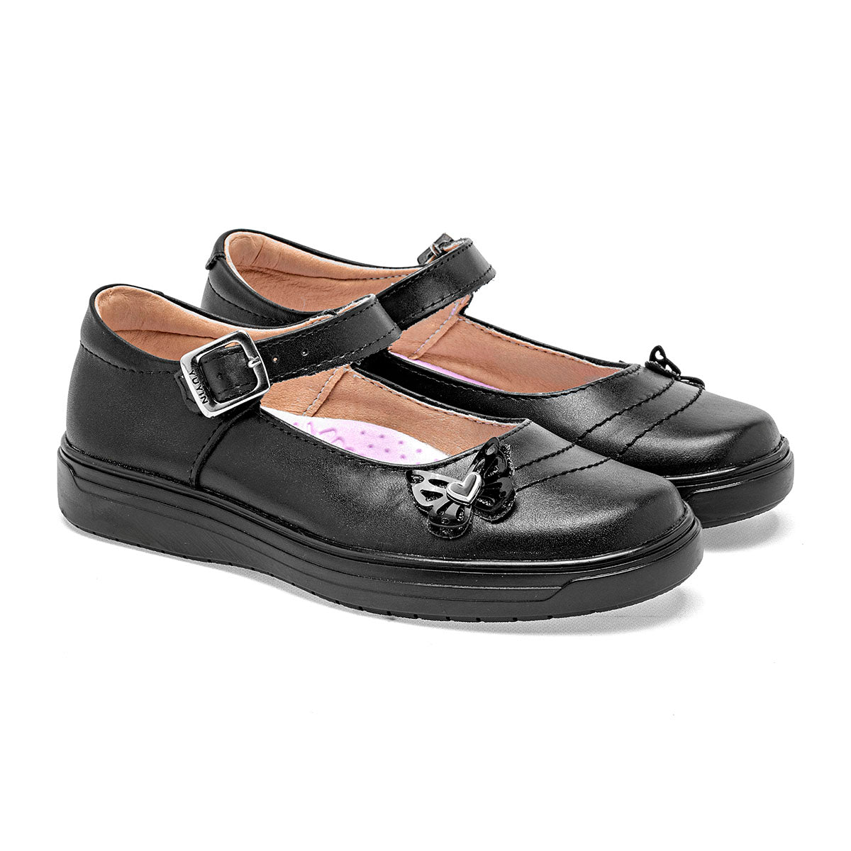 Zapato escolar de piel Yuyin para Niña