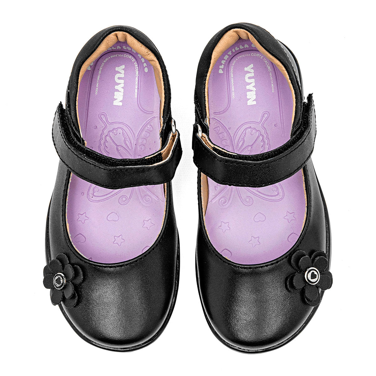 Zapato escolar de piel Yuyin para Niña