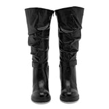 Bota de caña larga para Mujer Green Love Negro