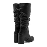 Bota de caña larga para Mujer Green Love Negro