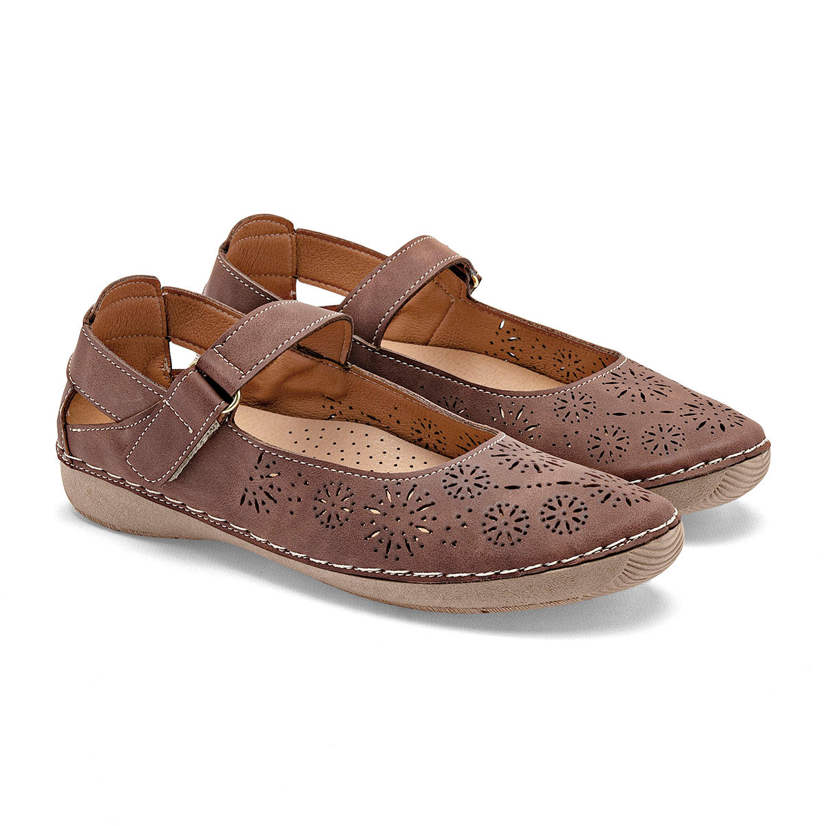 Flat Mora Tierra para Mujer