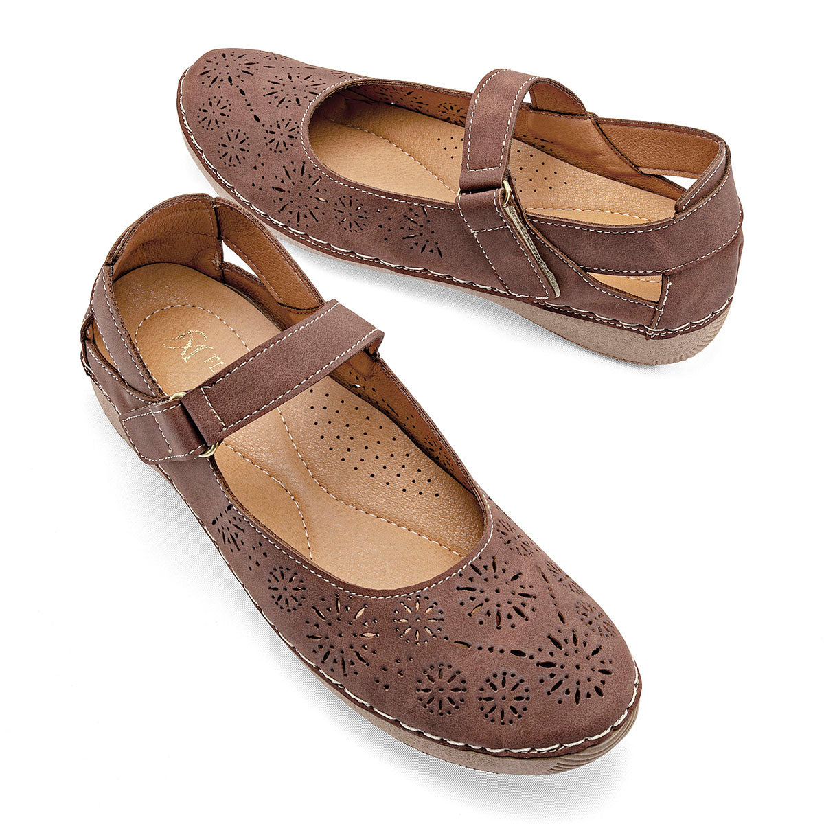 Flat Mora Tierra para Mujer