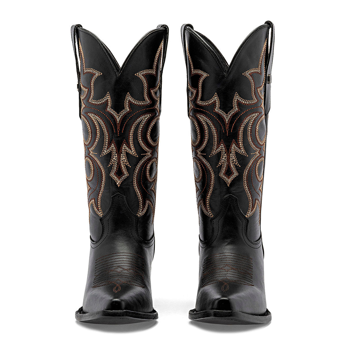 Bota vaquera de piel Mora West para Mujer