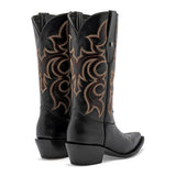 Bota vaquera de piel Mora West para Mujer
