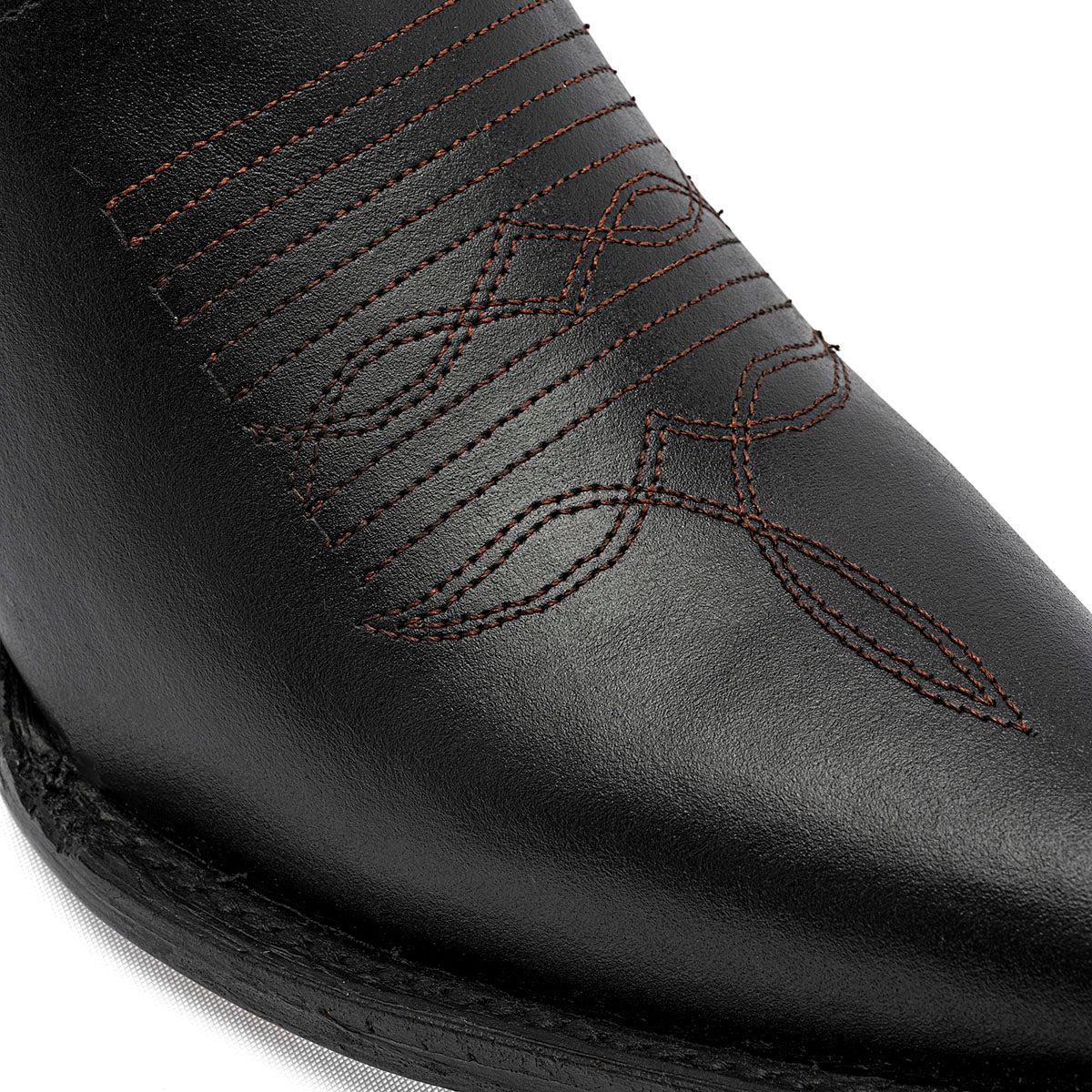 Bota vaquera de piel Mora West para Mujer