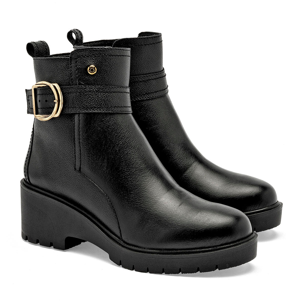 Bota de piel Moramora para Mujer