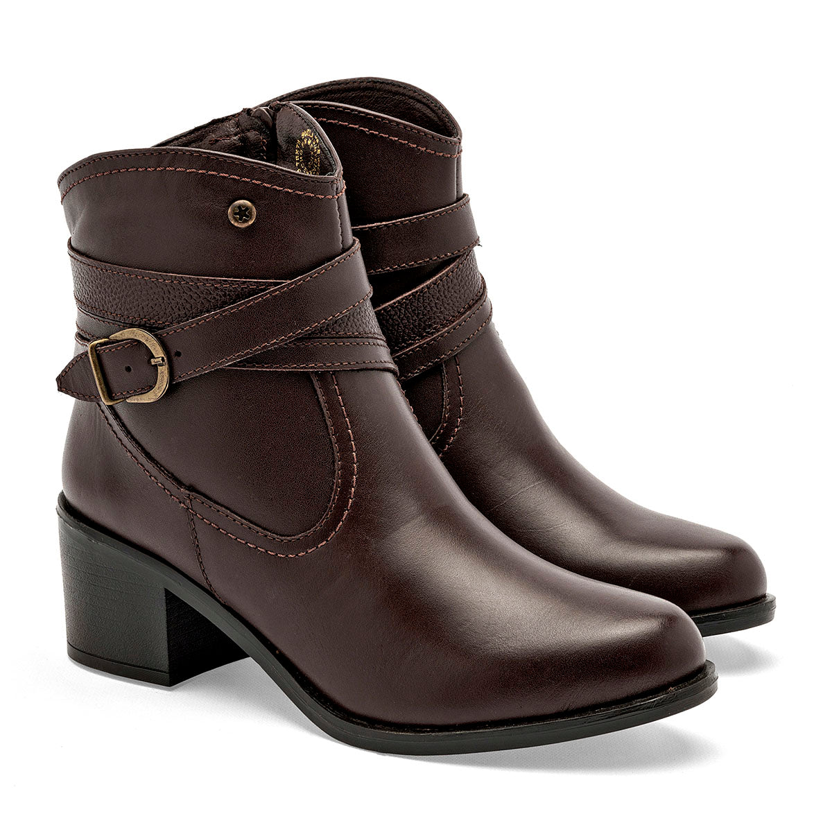Bota de piel Moramora para Mujer