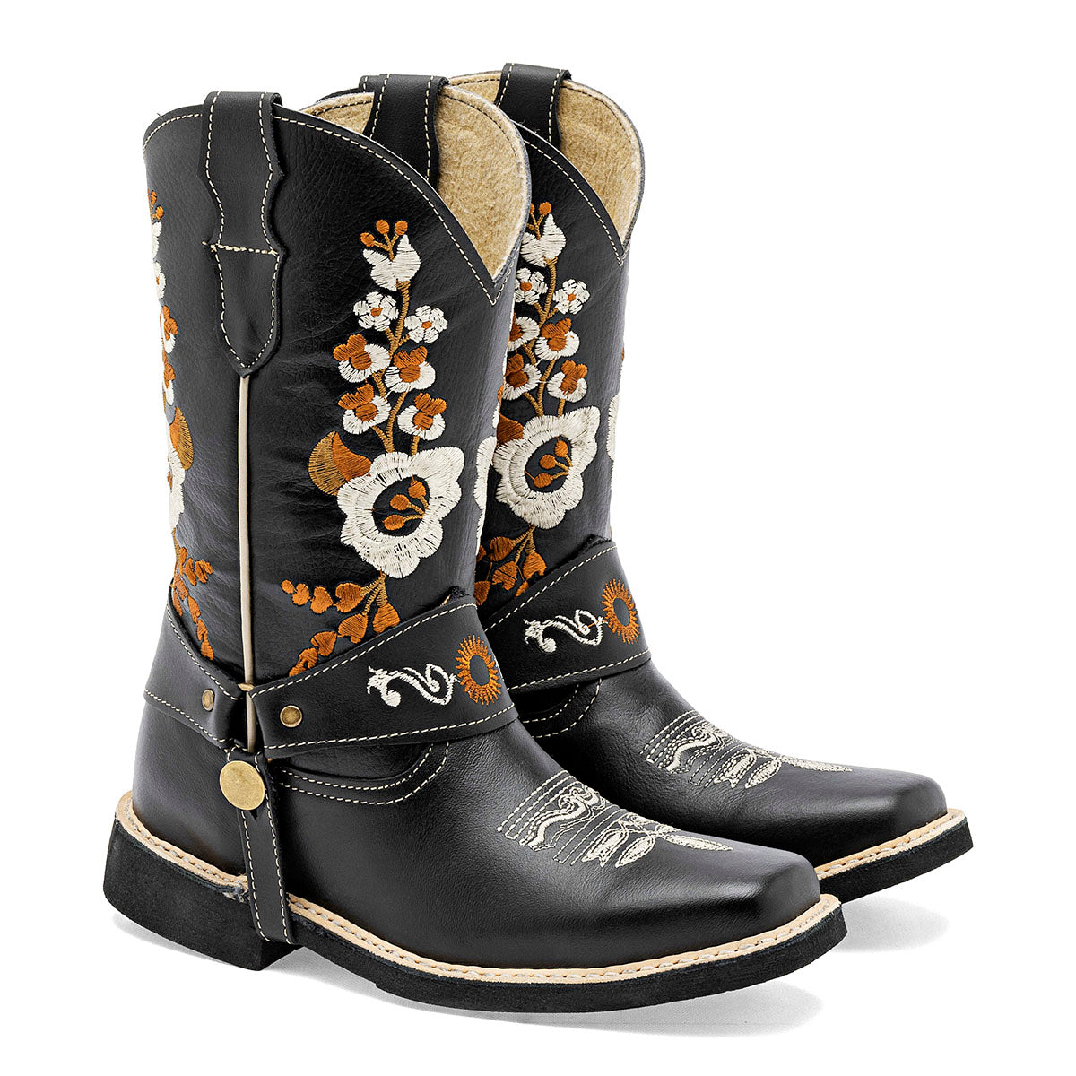 Bota vaquera de piel Risel para Mujer