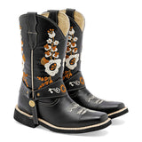 Bota vaquera de piel Risel para Mujer