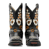 Bota vaquera de piel Risel para Mujer