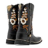 Bota vaquera de piel Risel para Mujer