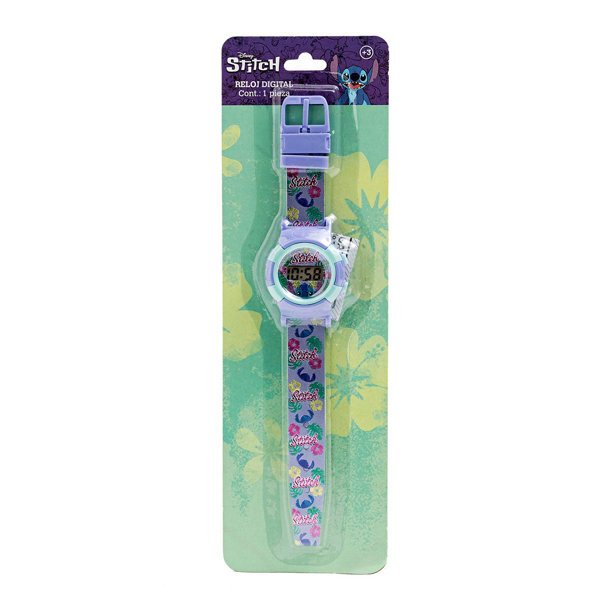 Reloj digital Stitch para Niña