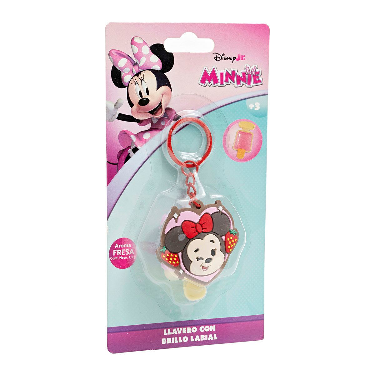 Llavero Con Brillo Labial Minnie Mouse para Niña