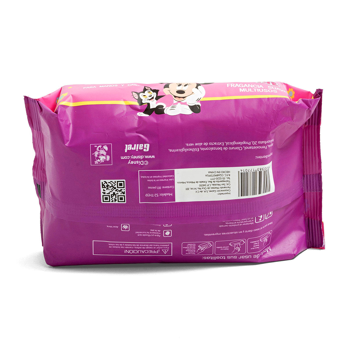 Toallas Húmedas Antibacteriales Minnie Mouse para Niña