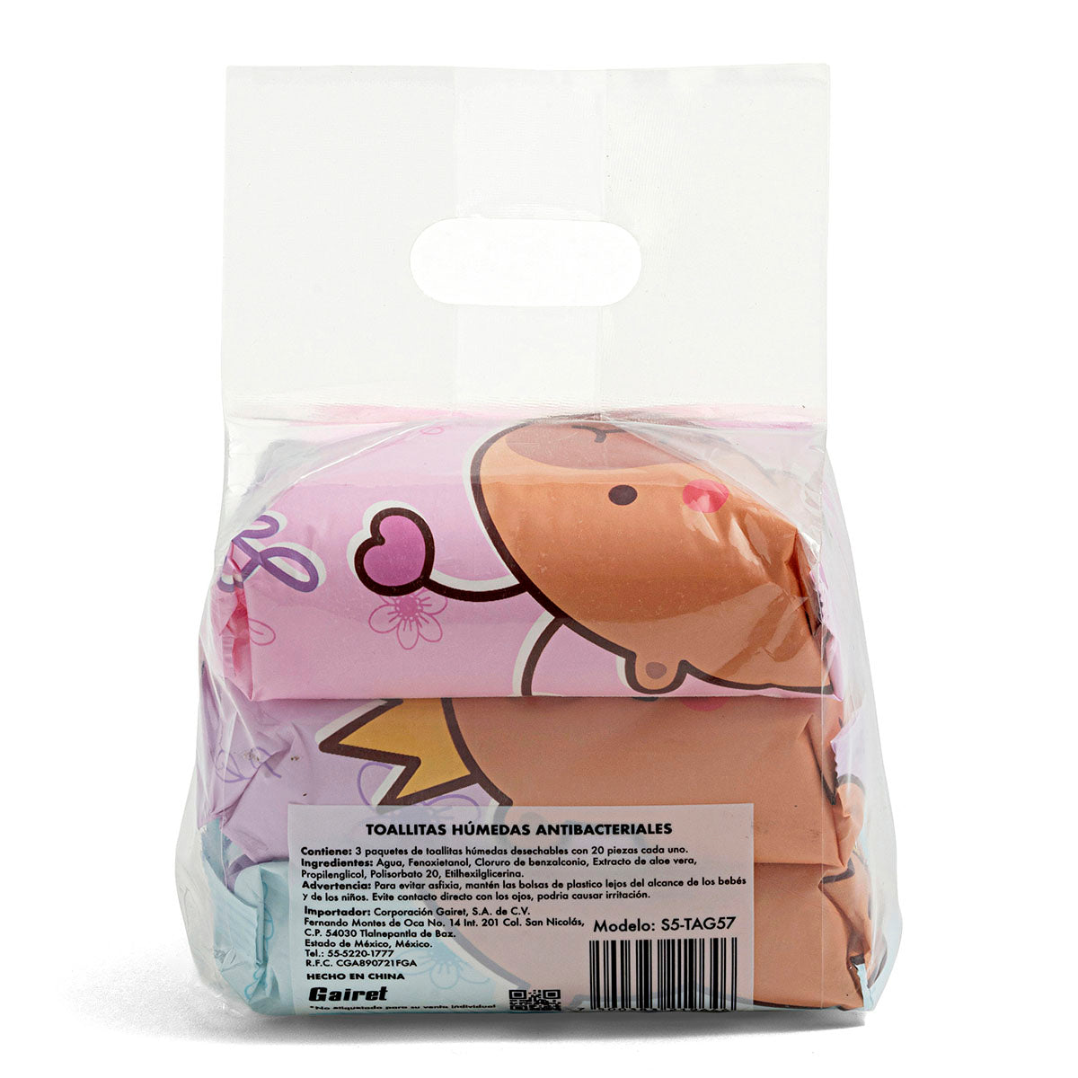 Set pañuelos desechables Capibara para Niña