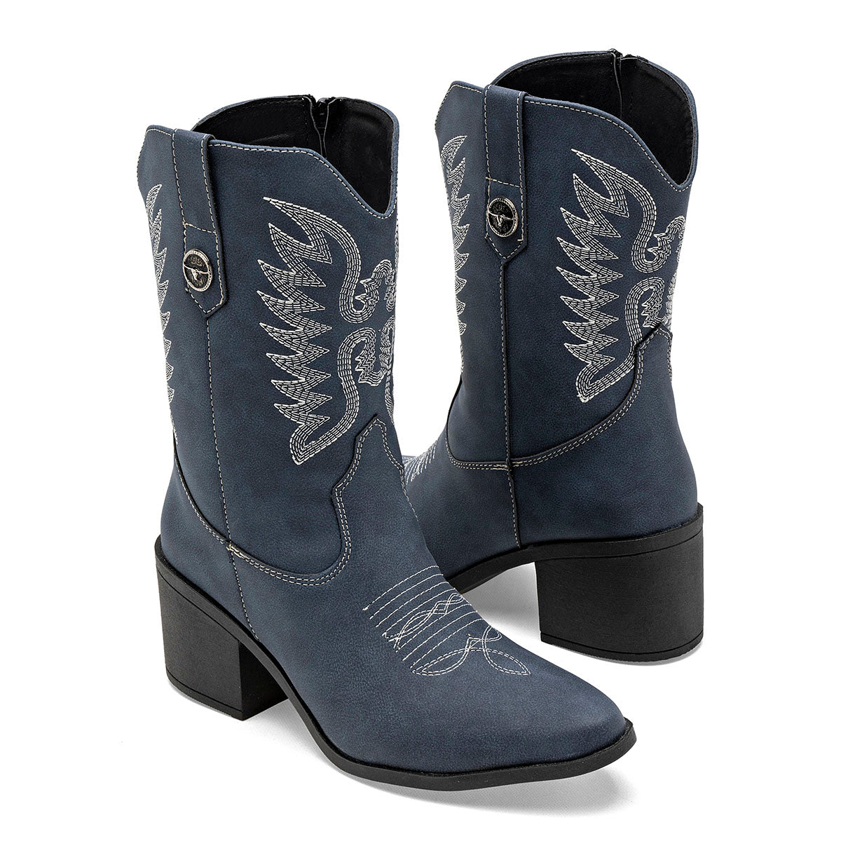 Bota vaquera para Mujer Coshi Coshi Azul Marino