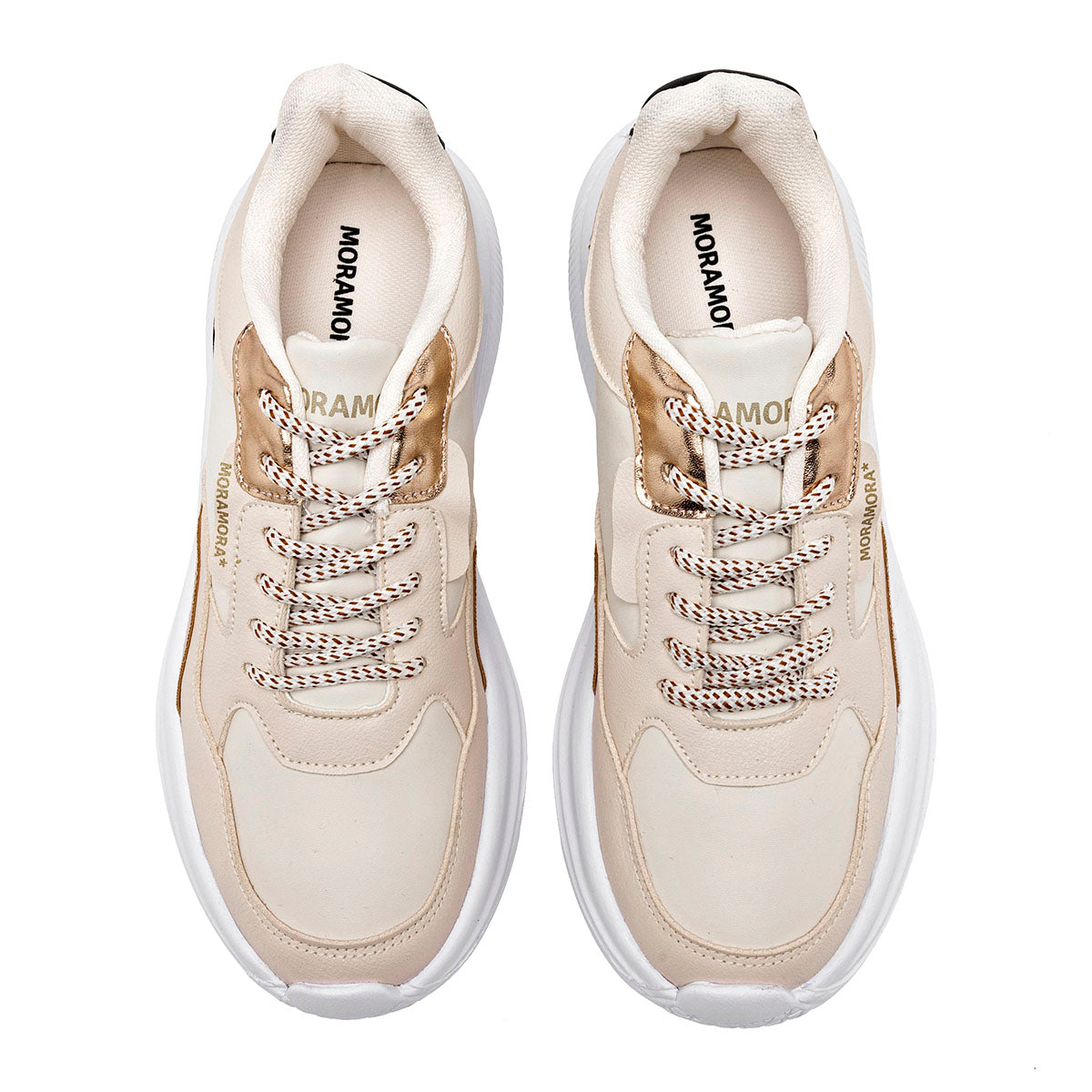 Tenis con plataforma para Mujer Moramora Marfil