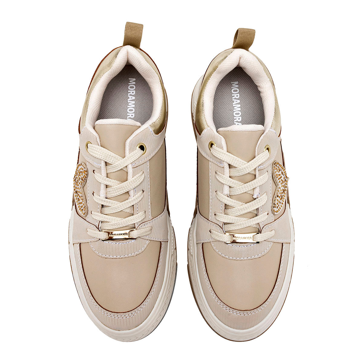Tenis urbanos para Mujer Moramora Marfil