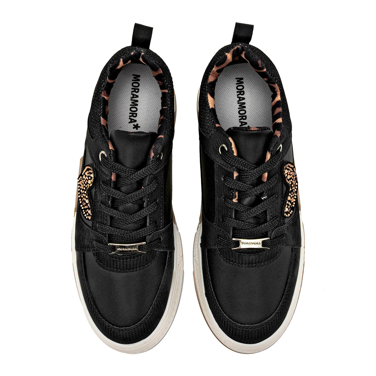Tenis urbanos para Mujer Moramora Negro