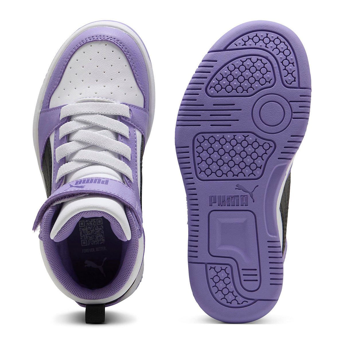 Tenis urbano Rebound v6 Mid AC+ PS Puma para Niña