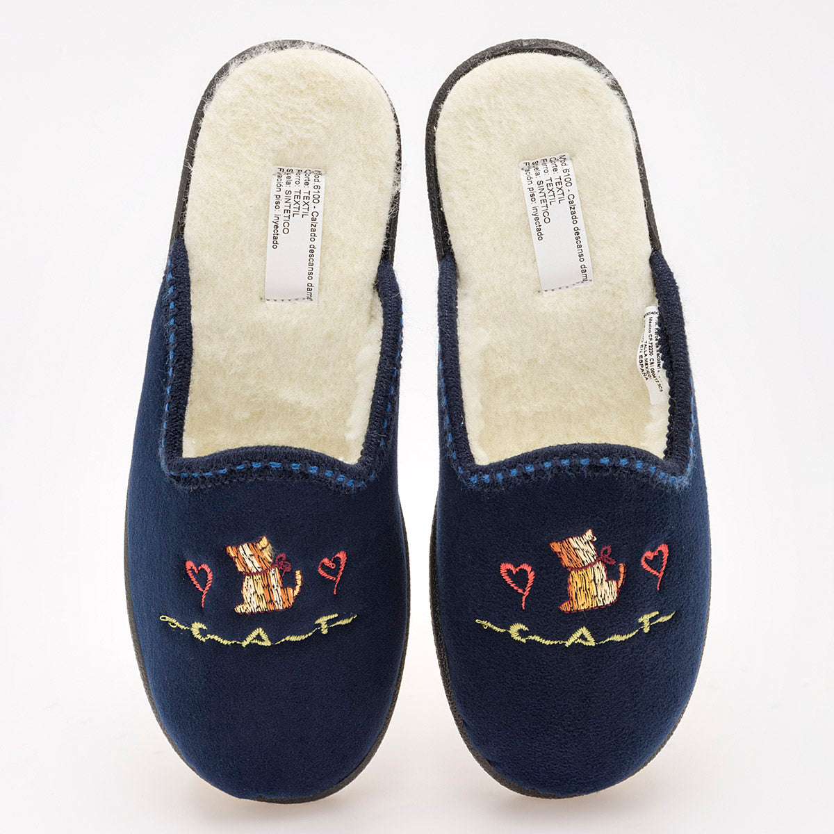 Pantufla para mujer marca Niagara Azul marino cod. 1654