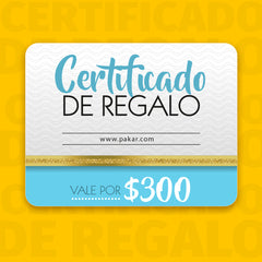 Certificado de regalo 300