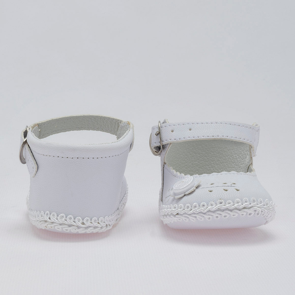 Zapato para bautizo para bebé niña marca Kids Sofi Blanco cod. 51316