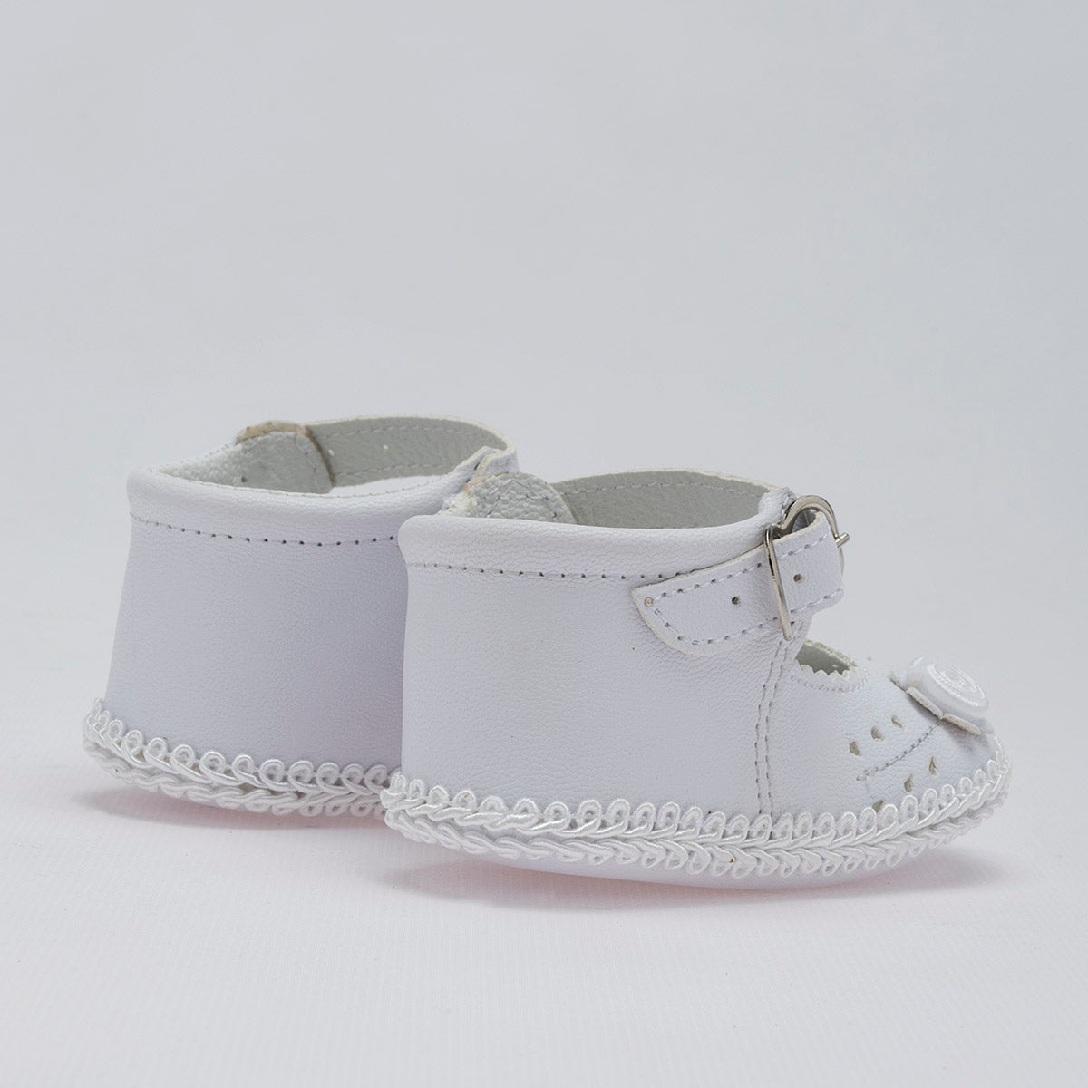 Zapato para bautizo para bebé niña marca Kids Sofi Blanco cod. 51316