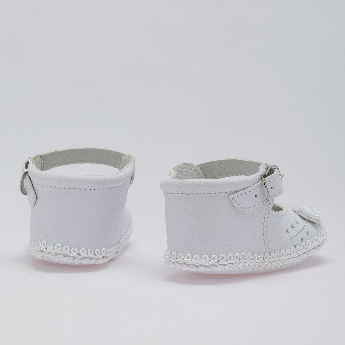 Zapato para bautizo para bebé niña marca Kids Sofi Blanco cod. 51316